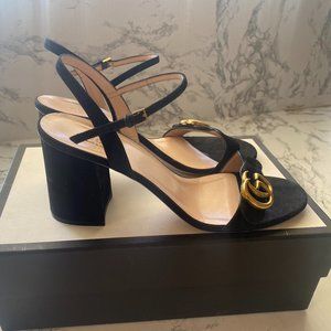 GUCCI SCAMOSCIATO NERO SIZE 41 SHOES